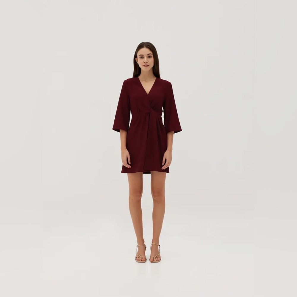 Love Bonito Liliana Twist Front Wrap Dress XXS